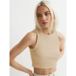 CILIMILI Pack Of 3 Round Neck Crop Tops-picture-13