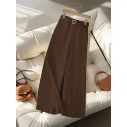 CILIMILI Women Relaxed Straight Leg High-Rise Non Iron Trousers-picture-26