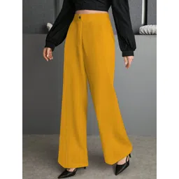 CILIMILI Women Relaxed Straight Leg High-Rise Non Iron Trousers-picture-22