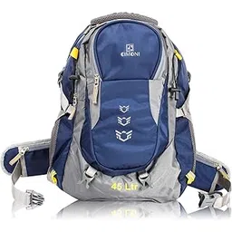 cimoni 45 Ltr Unisex Trekking Bagpack Rucksack Travel Backpack Backpack Water Resistant Storage Bag Hiking, Trekking, Travelling, Outdoor (Grey & Blue)-picture-11