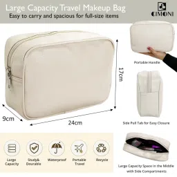 Cimoni Beige Cosmetic Pouch For Women image 3