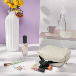 Cimoni Beige Cosmetic Pouch For Women image 5