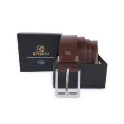 CIMONI Men Brown Leather Belt-picture-17