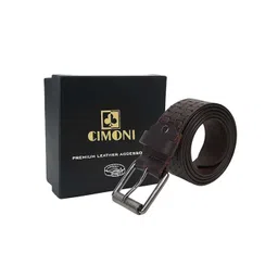 CIMONI Men Textured Leather Belt-picture-26