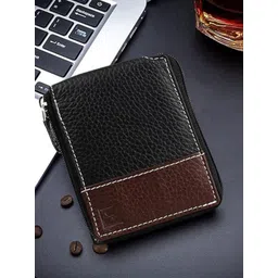 CIMONI Men Textured Leather Zip Around Wallet-picture-35