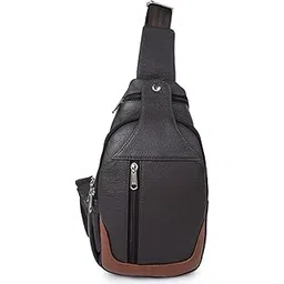 cimoni Premium Leather Sling Bag-Unisex Crossbody, Shoulder & Waist Bag | Stylish Travel Purse for Men & Women, Daytrip Fanny Pack for Running & Casual Use-picture-11