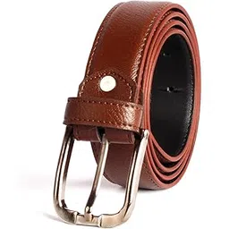 cimoni Premium Vegan Leather Belt for Men Jeans & Pants Wear Classic Design Texture Formal & Casual Leatherette Waist Belt (Color - Black)-picture-31