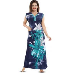 CINCO Floral Printed V-Neck Maxi Nightdress-picture-36