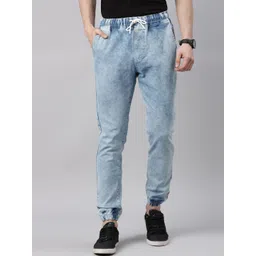 CINOCCI Men Cotton Slim Fit Heavy Fade Stretchable Jeans-picture-12