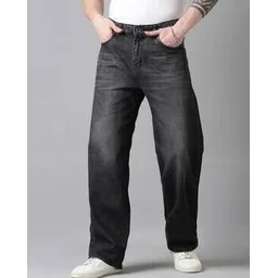 cinocci Men Mid-Washed Mid-Rise Baggy Fit Jeans -picture-13
