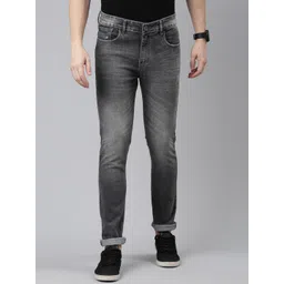 CINOCCI Men Slim Fit Heavy Fade Clean Look Stretchable Jeans-picture-37