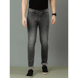 CINOCCI Men Slim Fit Mid-Rise Heavy Fade Stretchable Jeans-picture-29