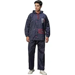 citizen Captain America Polyester Raincoat for Men with Waterproof Pant, Adjustable Inbuilt Hood & Carry Bag | Durable & Lightweight Rainsuit with Large Mobile Pockets-picture-27