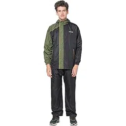 citizen Hooded Raincoat for Men Women Waterproof for Bike Riders 180T Micro Fabric Lightweight Stylish Sealed Hood, Large Pockets, Heavy-Duty Zippers Rainwear with Carry Pouch-CR013-picture-16