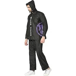 citizen Polyvinyl Chloride (Pvc) Reversible Standard Length Raincoat For Men's With Waterproof Pant, Inbuilt Hood & Carry Bag | Durable & Lightweight Rainsuit-picture-30