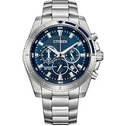 citizen Stainless Steel Analog Blue Dial Men Watch-An8201-57L, Silver Band-picture-11