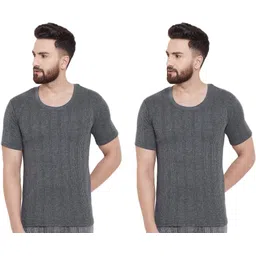 CITIZEN THERMAL WEAR ROUND NECK HALF SLEEVES 2 PC COMBO FOR MEN-S Men Top Thermal-picture-15