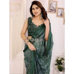 Civamee Abstract Satin Saree-picture-16