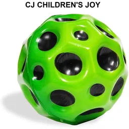 cj children's joy Super Bouncy Rubber Moon Ball Toy for Kids and Adults with Craters - High Bounce Squash Ball-picture-45