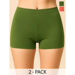 CKARFE Pack Of 2 Mid-Rise Boy Shorts Briefs-picture-36