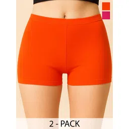 CKARFE Pack Of 2 Mid-Rise Boy Shorts Briefs-picture-42