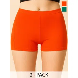 CKARFE Pack Of 2 Mid-Rise Boy Shorts Briefs-picture-11