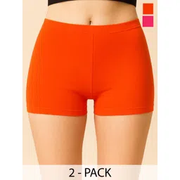 CKARFE Pack Of 2 Mid Rise Briefs CF SBT-33 D Orange,Pink XS-2-picture-29