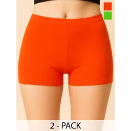 CKARFE Pack Of 2 Mid Rise Combed Cotton Briefs CF SBT-33 D Orange,Lt. Green XS-2-picture-27