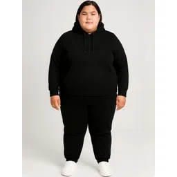CKARFE Women Plus-Size Hooded Long Sleeves Tracksuit-picture-34