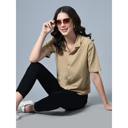 CLAFOUTIS Crepe Shirt Style Top-picture-21