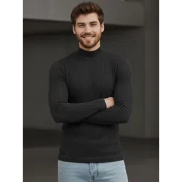 CLAFOUTIS Men High Neck Slim Fit T-shirt-picture-19