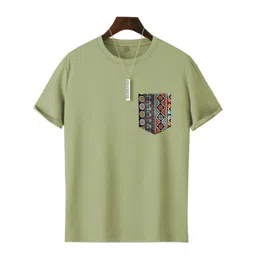 CLAFOUTIS Men Solid Round Neck Cotton Oversized T-shirt-picture-13