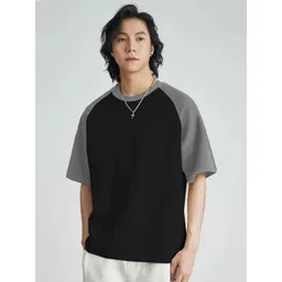 CLAFOUTIS Men Solid Round Neck Cotton Relaxed Fit Tshirt-picture-14