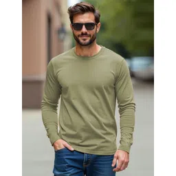 CLAFOUTIS Men Solid Round Neck Cotton T-shirt-picture-11