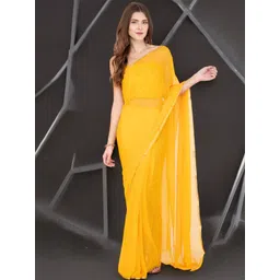 CLAFOUTIS Zari Lase Boder Saree-picture-36