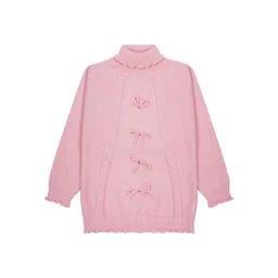 CLAP Girls Turtle Neck Woollen Sweaters-picture-28