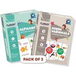 clapjoy Alphabet & Hindi Varnamala Flash Cards for Kids for 2 years & above-picture-7