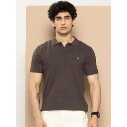 CLAPTON Men Self Design Polo Collar T-shirt-picture-35
