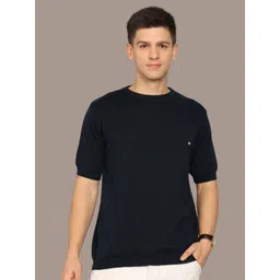 CLAPTON Round Neck Regular Fit Three-Quarter Sleeves T-shirt-picture-36
