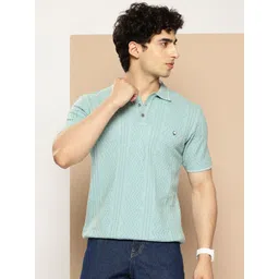 CLAPTON Textured Polo Collar T-shirt-picture-10