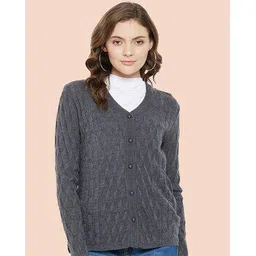 clapton Women Self-design Cardigan-picture-15
