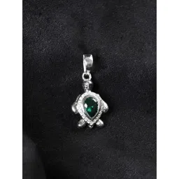 Clara 925 Silver Platinum Plated Lucky Tortoise Turtle Pendant Without Chain-picture-38