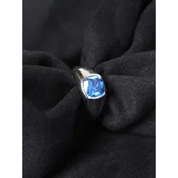 Clara 925 Silver Platinum Swiss Zirconia Tygo Ring for Men-picture-12