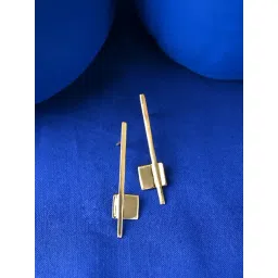 Clara 925 Sterling Silver Gold Plated Yara Geometric Earrings for Women-picture-13