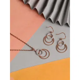 Clara 92.5 Sterling Silver Irina Pendant & Earring Set for Women-picture-35