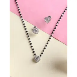 Clara 92.5 Sterling Silver Mangalsutra Set-picture-41