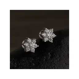 CLARA 925 Sterling Silver Swiss Zirconia Star Earring With Screw Back Gift-picture-12
