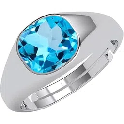 clara Pure 925 Sterling Silver Tygo Men Ring |Size Adjustable, Platinum Plated, Swiss Zirconia | Gift for Men & Boys-picture-13