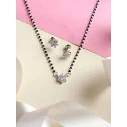 Clara Star 92.5 Sterling Silver Mangalsutra Set-picture-10