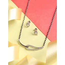 Clara Stella 92.5 Sterling Silver Mangalsutra Set-picture-30